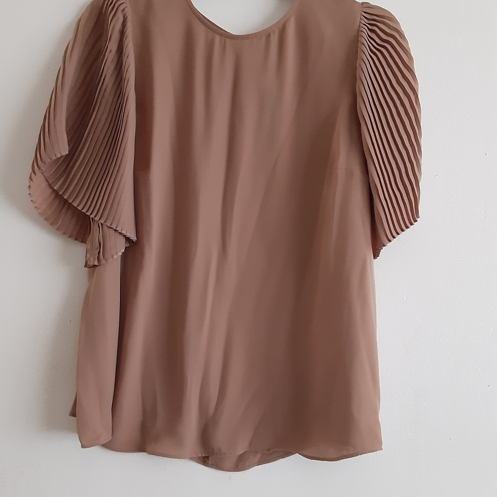 Worthington Womens Crew Neck Short Sleeve Blouse Size OX New $18 - Picture 10 of 16